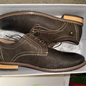 Steve Madden Dark Brown Perforated Oxfords